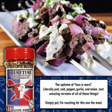 THE TAILGATE FOODIE Beef Seasoning Gift Box - 4 Pack BBQ Rub Variety Pack for SMoking, Barbecue, and Grilling - Burgers, Steak, Brisket, and Burnt End
