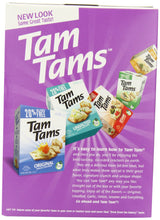 Manischewitz Tam Tams Everything Snack Crackers, 9.6-Ounce Boxes (Pack of 4)
