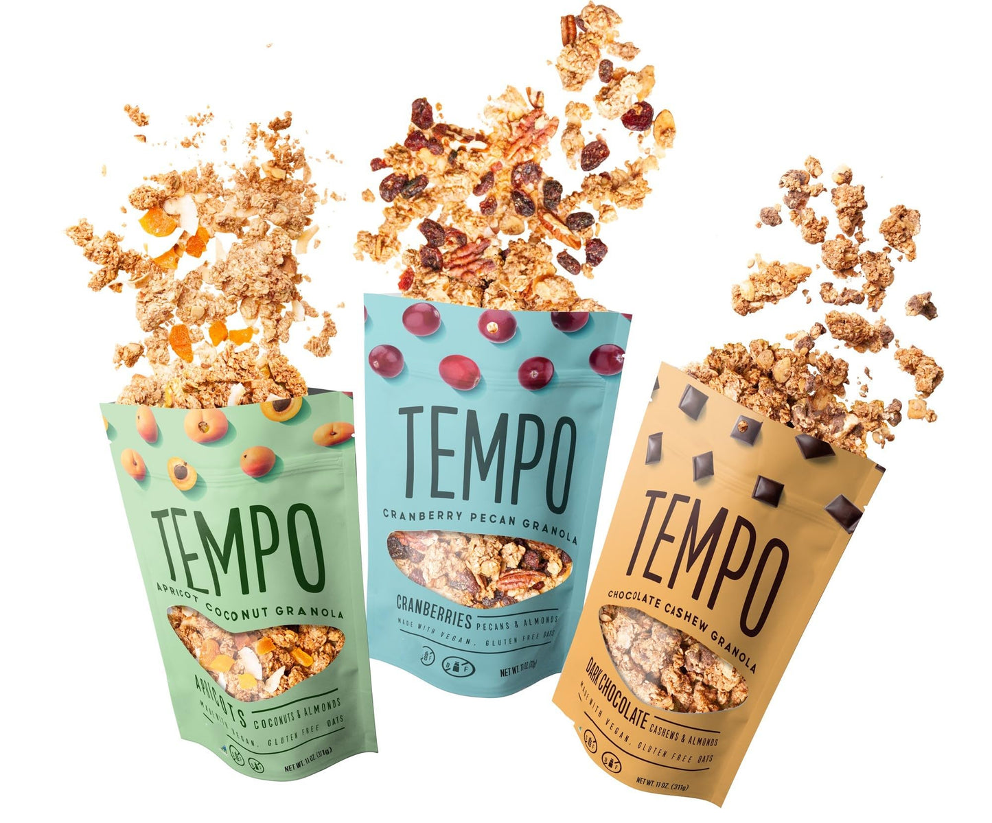 Tempo Granola Loose Granola Variety Pack - 3 Pack of 11 oz Bags