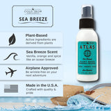 Cold Iron Wrinkle Release Spray for Clothes. 32 fl oz. Citrus Mint & Atlas Travel Size 3 fl oz Sea Breeze. Fast, Easy to Use Ironing Alternative