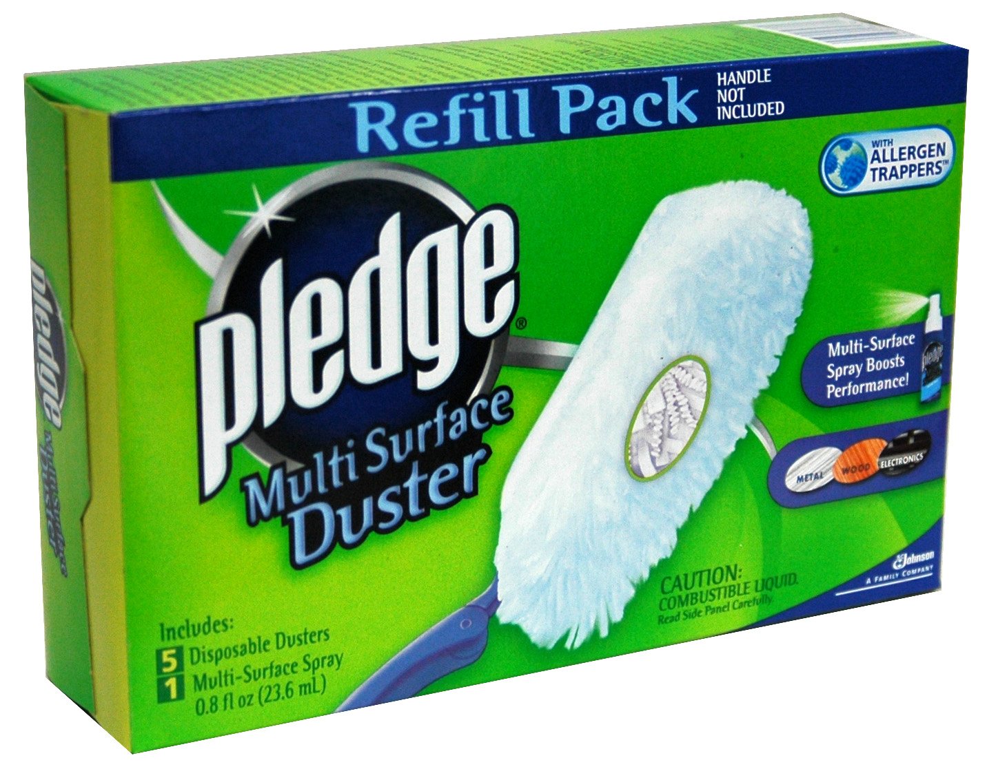 SC Johnson Pledge Multi Surface Duster Refill: 5 Disposable Dusters and 1 Multi-Surface Spray (#34336)