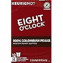 EIGHT O CLOCK 100% COLOMBIAN PEAKS K CUP COFFEE CAFFEINE CUP IN BOX 3.9 OZ - 0011141106721