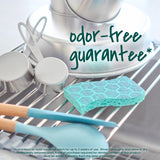 Scotch-Brite Odor Resist Heavy Duty Scrub Sponge, Dishwasher-Safe Kitchen sponges for Serious Scrubbing, Multipurpose Dish Sponge for Stuck-On Messes