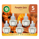 Air Wick Plug in Scented Oil Refill, 5 ct, Pumpkin Spice, Air Freshener, Essential Oils, Fall Scent, Fall Decor