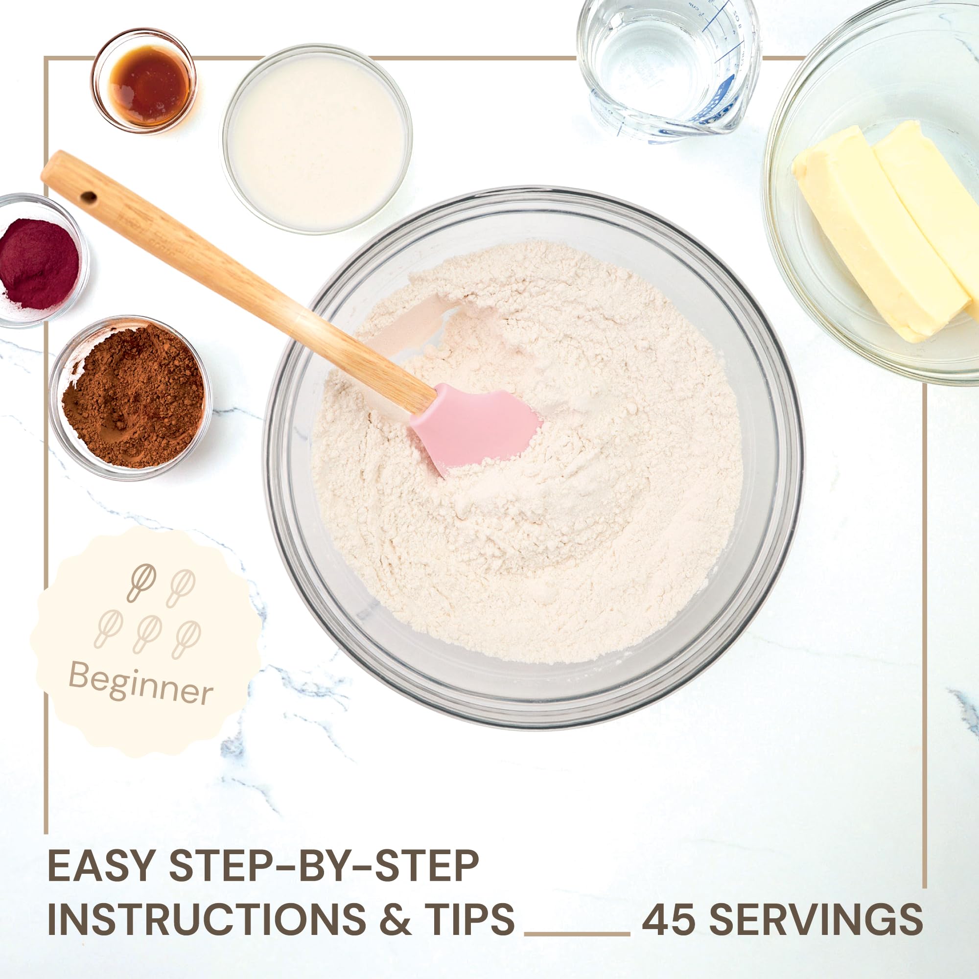 CrumbleCrate Red Velvet Brownie Bites & Red Velvet Cake Pops DIY Baking Kit | 2-in-1 Gourmet Dessert Making Set | Pre-Measured Ingredients & Tools | Baking Gift