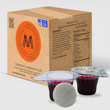 The Miracle Meal Easy Open Larger Tab - The Miracle Meal Pre Filled Traditional Communion Cup - Box 100 with wafer and 100% Concord grape juice.