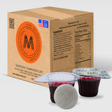 The Miracle Meal Easy Open Larger Tab - The Miracle Meal Pre Filled Traditional Communion Cup - Box 100 with wafer and 100% Concord grape juice.
