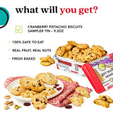 David's Cookies Get Well Soon Cookie Gift Basket - Gourmet Bakery Dessert Gift for Recovery, Comfort and Appreciation Occasions - Cranberry Pistachio