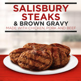 Banquet Family Size Salisbury Steaks and Brown Gravy, Frozen Meal, 27 OZ