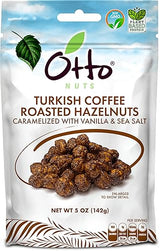 Otto Nuts - Turkish Coffee Roasted Hazelnuts, Non-GMO Naturally Vegan Snack, Good Source of Protein | 5 OZ with Resealable Bag