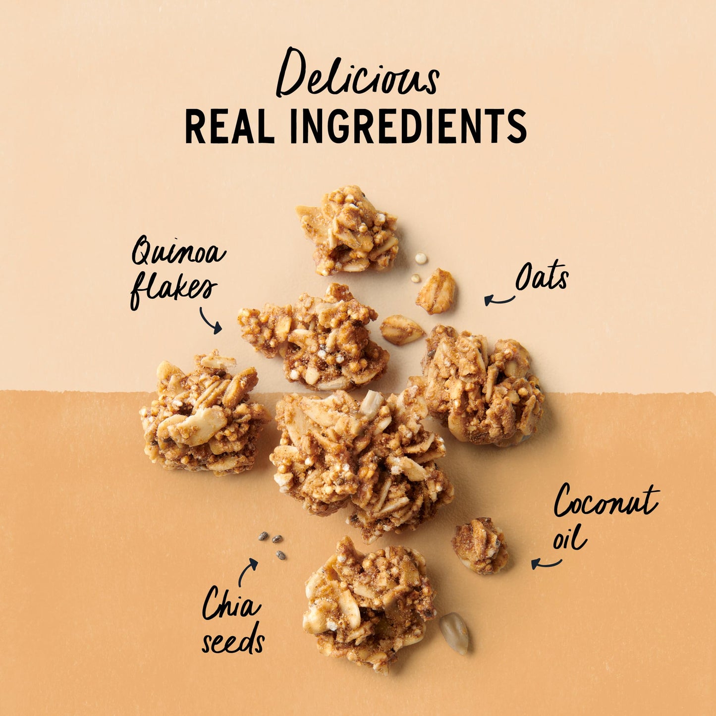 Purely Elizabeth, Honey Almond, Ancient Grain Granola with Probiotics, Gluten-Free (3 Ct, 8oz Bags)
