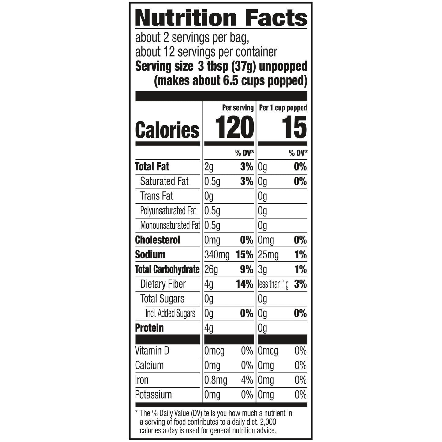 Orville Redenbacher's Smart Pop Butter Microwave Popcorn, 2.9 Ounce (Pack of 6)