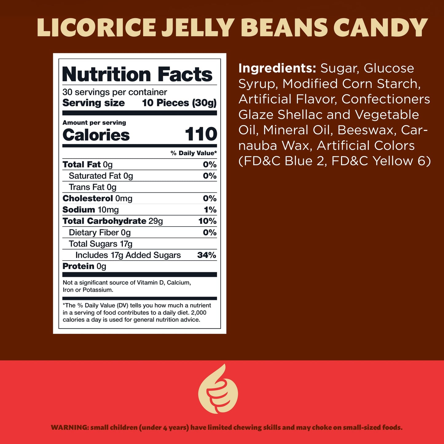 Black Licorice Jelly Beans | 2-Pound Pack | Licorice Candy | Black Jelly Beans for Holiday Buffets, Gifting, and Dessert Decorating | Old Fashioned