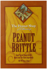 The Peanut Shop of Williamsburg Homestyle Brittle Box, Old-Fashioned Peanut Candy from Williamsburg, Peanut Brittle Hand Pulled in Copper Kettles