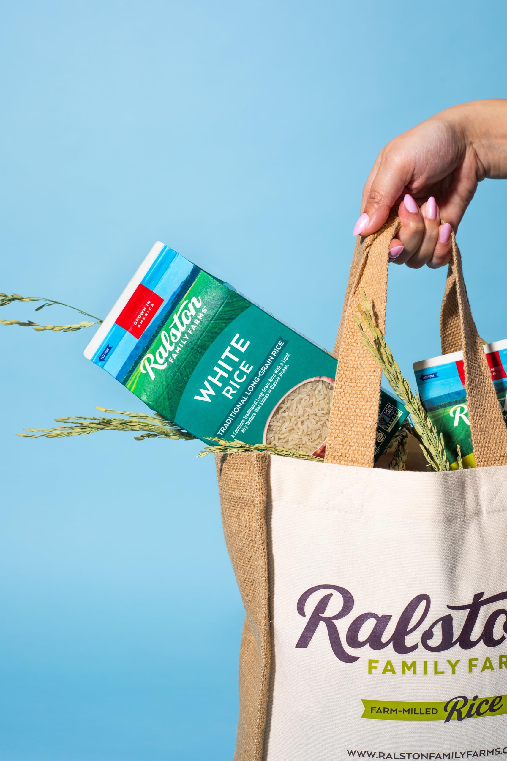 Ralston Family Farms Traditional White Rice, 24 oz Carton: 6 Pack, American Grown, Non-GMO, Naturally Gluten Free