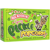 ASS KICKIN' Spicy Pickle Microwave Popcorn Bags - 3 Packs - Ultimate Spicy Pickle Gourmet Popcorn Gift - Makes a Great Movie Theater Popcorn or Snack