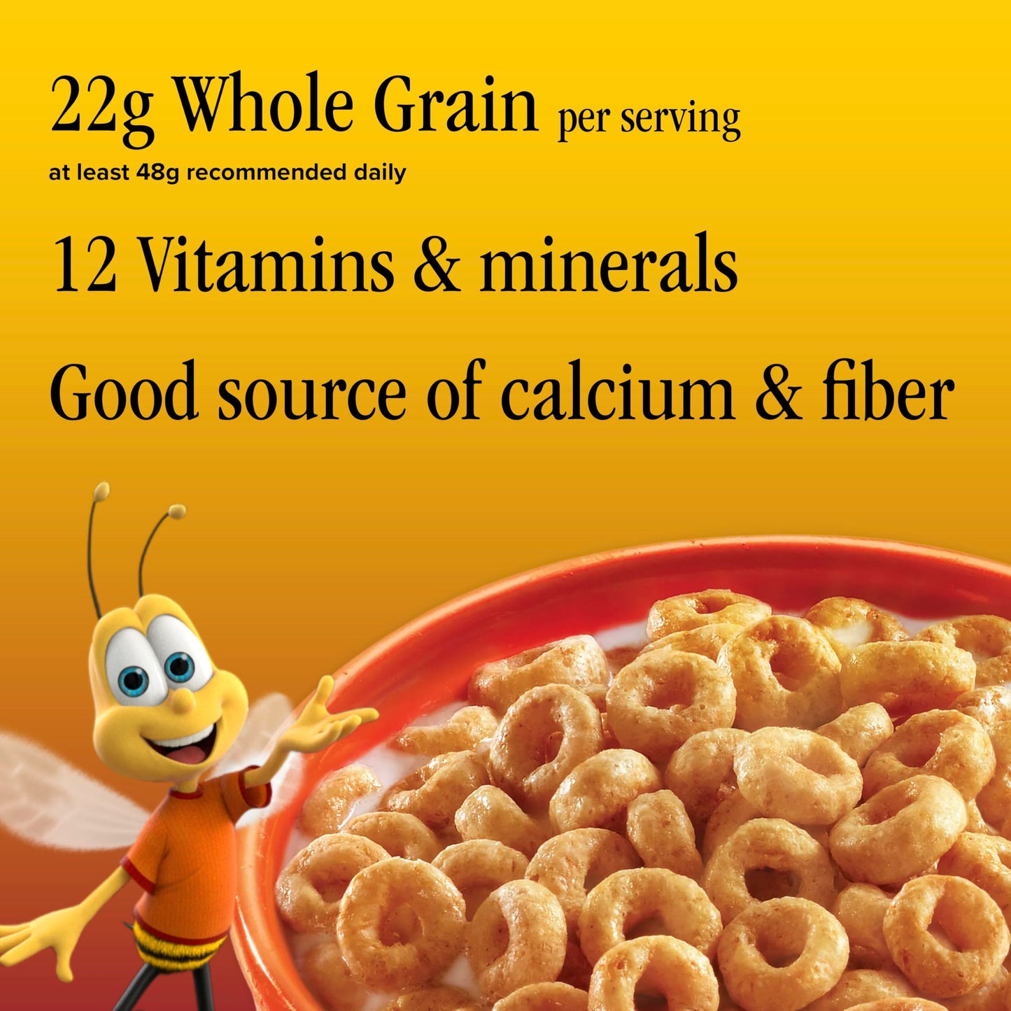 Honey Nut Cheerios, Heart Healthy Gluten Free Breakfast Cereal with Whole Grain Oats, Giant Size, 27.2 oz