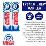 French Chew Taffy, Artificially Vanilla-Favored Chewy Taffy, Original Recipe, Pack of 24