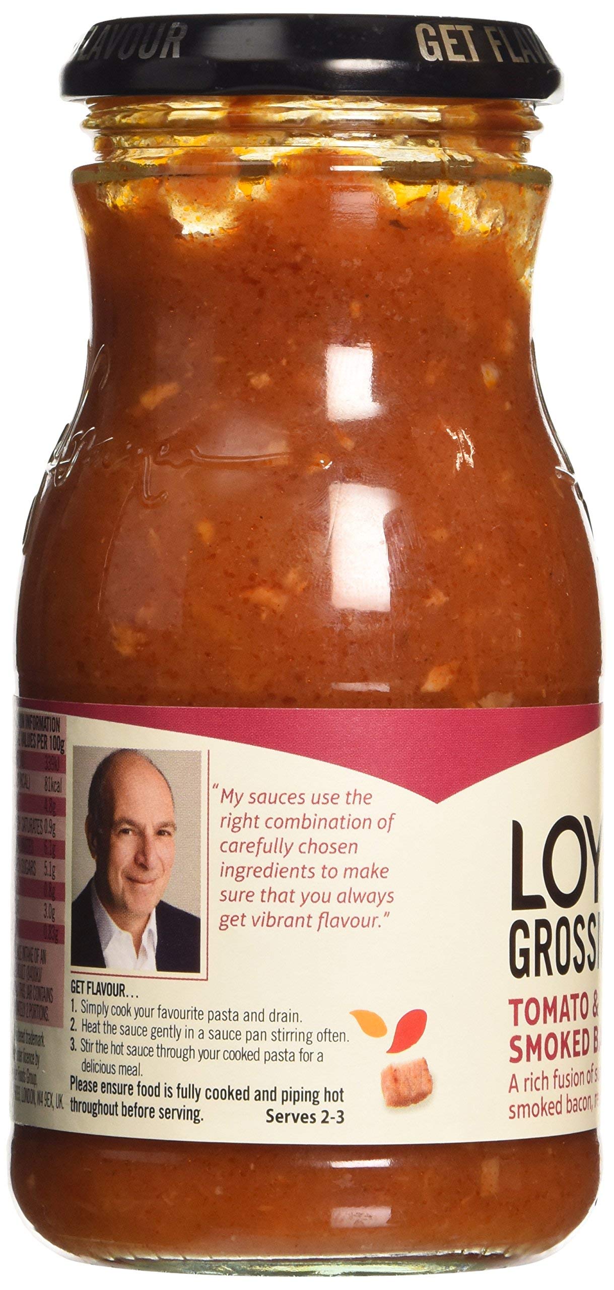 Loyd Grossman Pasta Sauce - Smoky Bacon (350g)