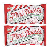 Atkinson's Mint Twists Crushed - Peppermint Red & White Candy - Gluten Free, Kosher, Vegan - Great for Baked Goods and Sweet Treats - 8 oz. Peg Bags