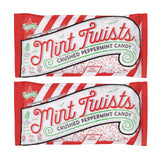 Atkinson's Mint Twists Crushed - Peppermint Red & White Candy - Gluten Free, Kosher, Vegan - Great for Baked Goods and Sweet Treats - 8 oz. Peg Bags