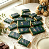 JarThenaAMCS 102Pcs Tartan Bear Candy Wrappers Baby Shower Chocolate Bar Wrappers We Can Bearly Wait Label Stickers for Gender Reveal Party Favors DIY
