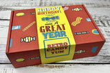 RETRO CANDY YUM ~ 1961 65th Birthday Gift Box Nostalgic Candy Mix from Childhood for 65 Year Old Woman or Man Born 1961 Jr