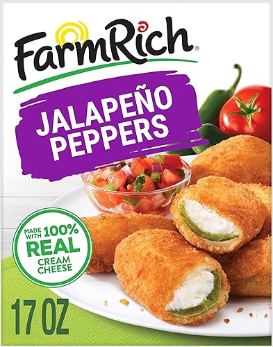 Farm Rich Crispy Jalapeno Peppers, Jalapeno Cream Cheese Peppers, 17 oz