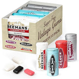 Gerrit's Sugar Free Gum Variety Pack of 12 Tubes - Beeman's, Black Jack, Clove, and Teaberry - Vintage Sugar Free Chewing Gum Bulk Pack - 240 Pieces
