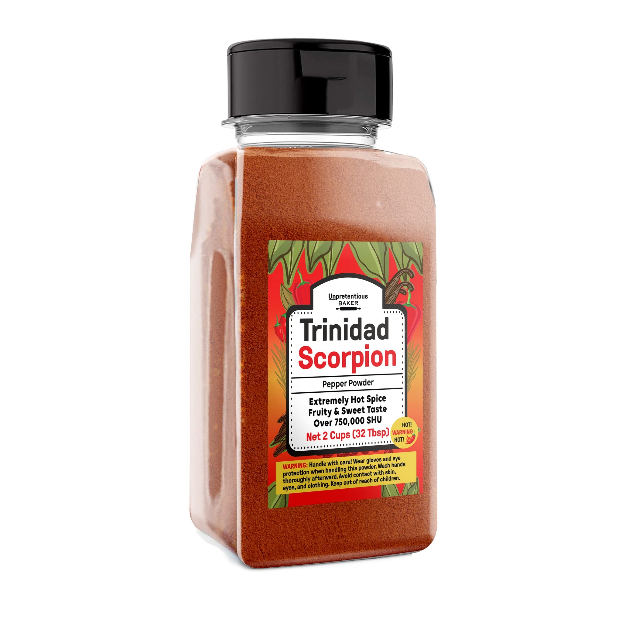 Unpretentious Trinidad Scorpion Pepper Powder (2 Cups) Extremely Hot, Pure Ground Chile Pepper