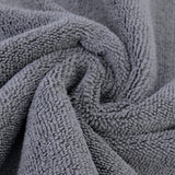 POLYTE Microfiber Cleaning Towel Ultrasonic Cut Edgeless (16x16, 24 Pack, Premium, Blue,Gray,Yellow)