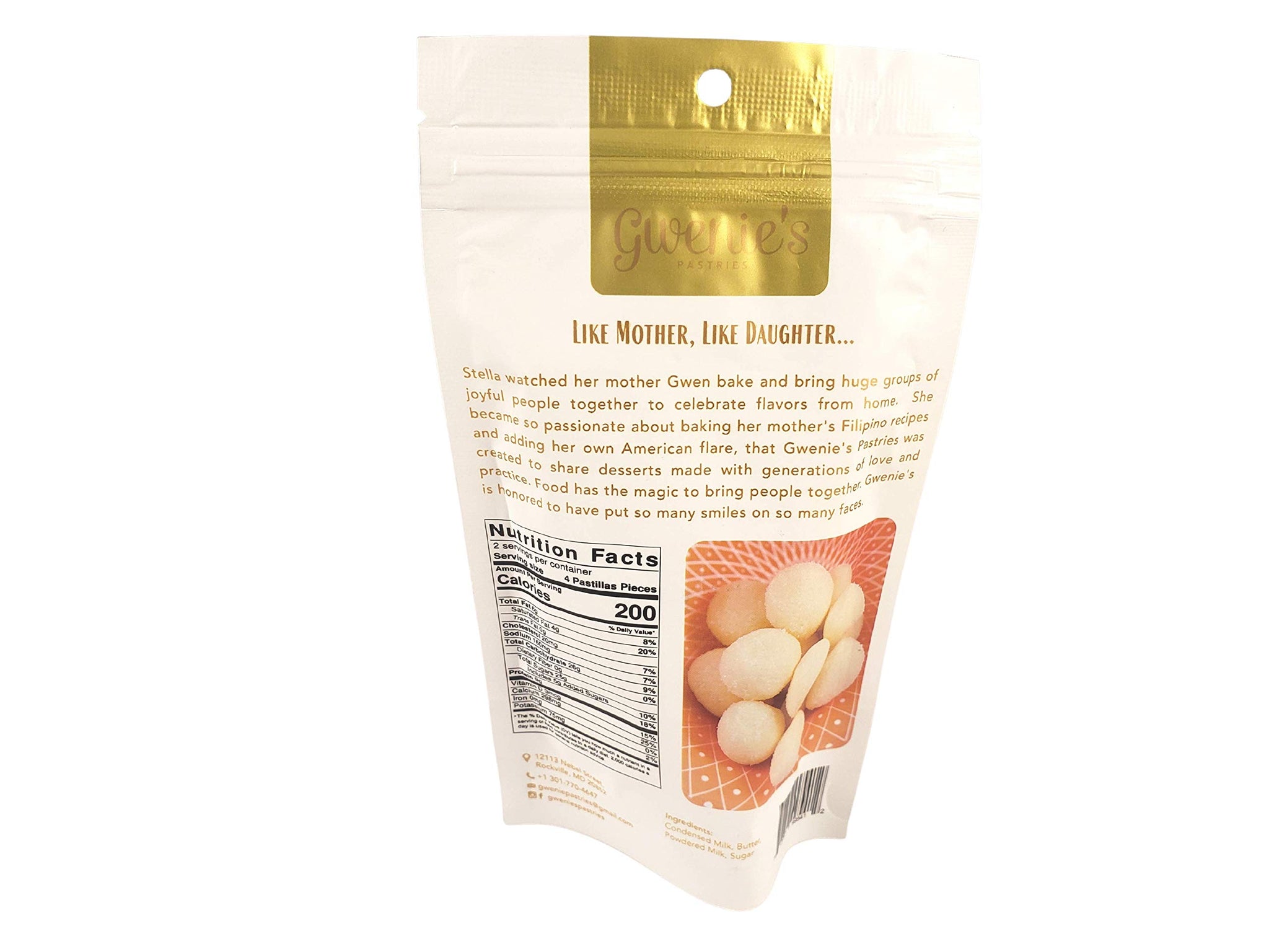 Gwenie's Pastries Pastillas de Leche (1 Pack) Filipino Milk Candy