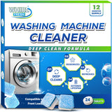 Whirl Fresh Washing Machine Cleaner Tablets, 24 Pack-Deep Cleaning Tablets for Top & Front Load HE Washer Cleaners, Descaler & Deodorizer, Septic