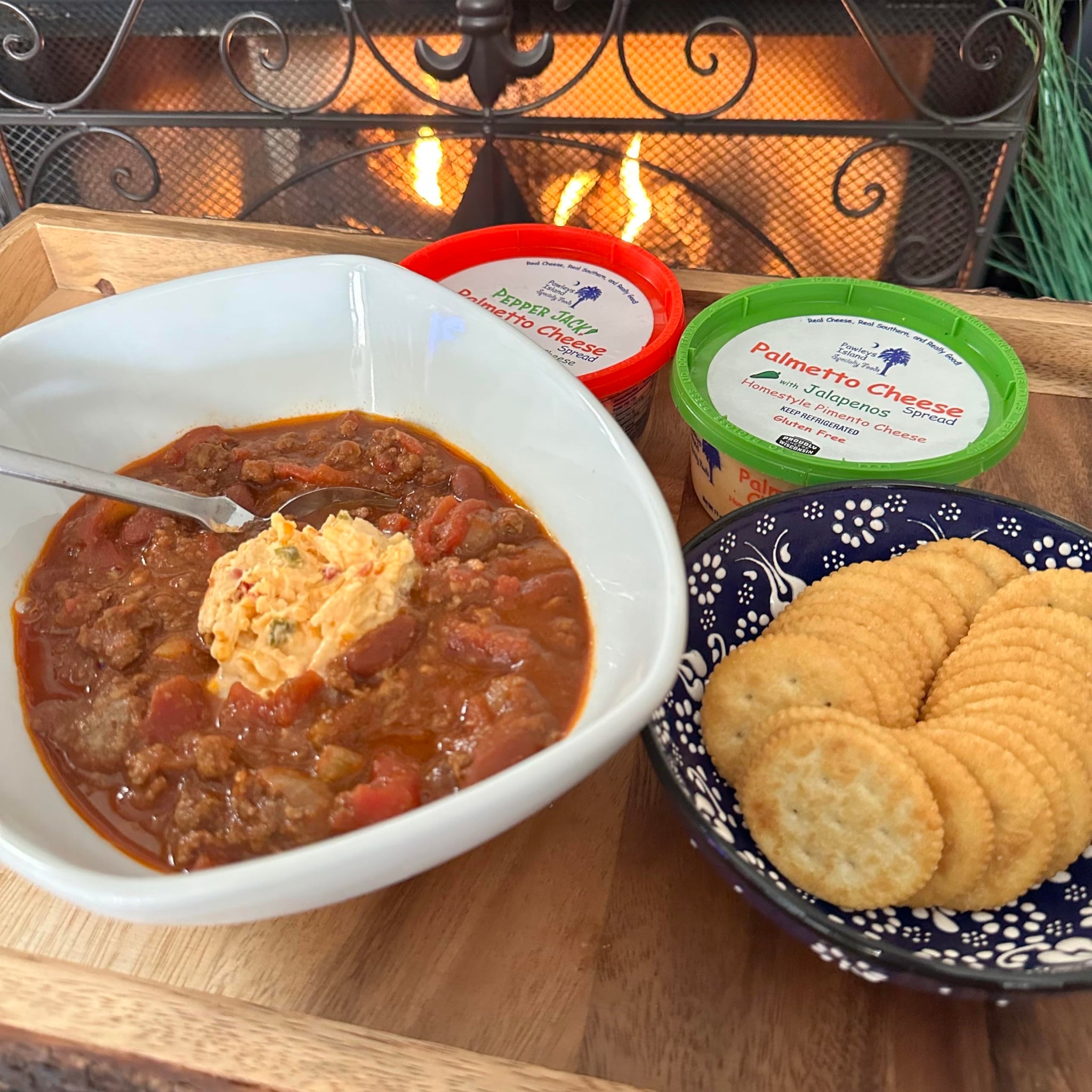 PALMETTO CHEESE Jalapeno Pimento Cheese Spread - Homestyle Spreadable Cheddar Cheese for Holiday Sides and Appetizers, Burgers, Crackers - Gluten