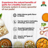 Laxmi Garlic Paste 8oz | Premium quality and pure Garlic, Ground | Vegetarian | Non-GMO certified | Ethically Sourced