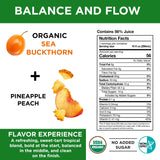 Miracle Sea Buckthorn HYDRATE - USDA Organic Sea Buckthorn Juice Drink | Omega 7 & Antioxidant Rich Superfruit | Apple, Carrot & Ginger Blend | No