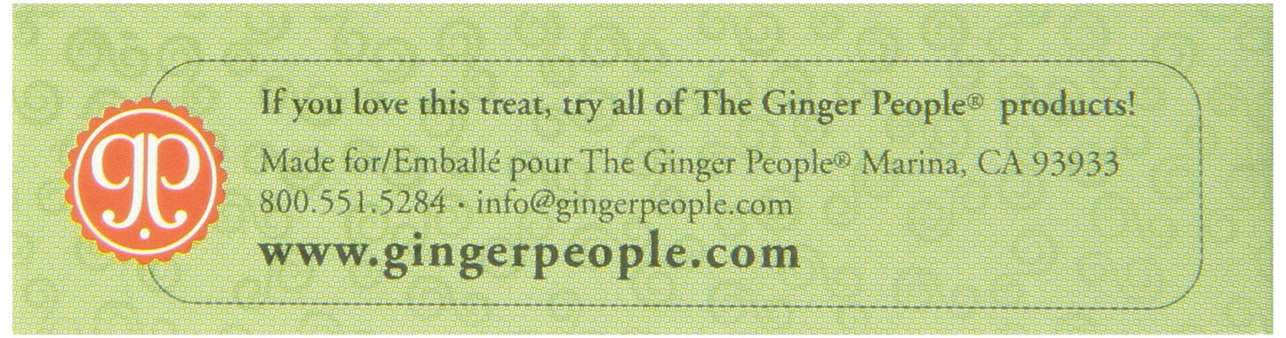 GIN GINS Original Ginger Chews by The Ginger People - Individually Wrapped Healthy Candy - 1.6 oz Bags - Pack of 12