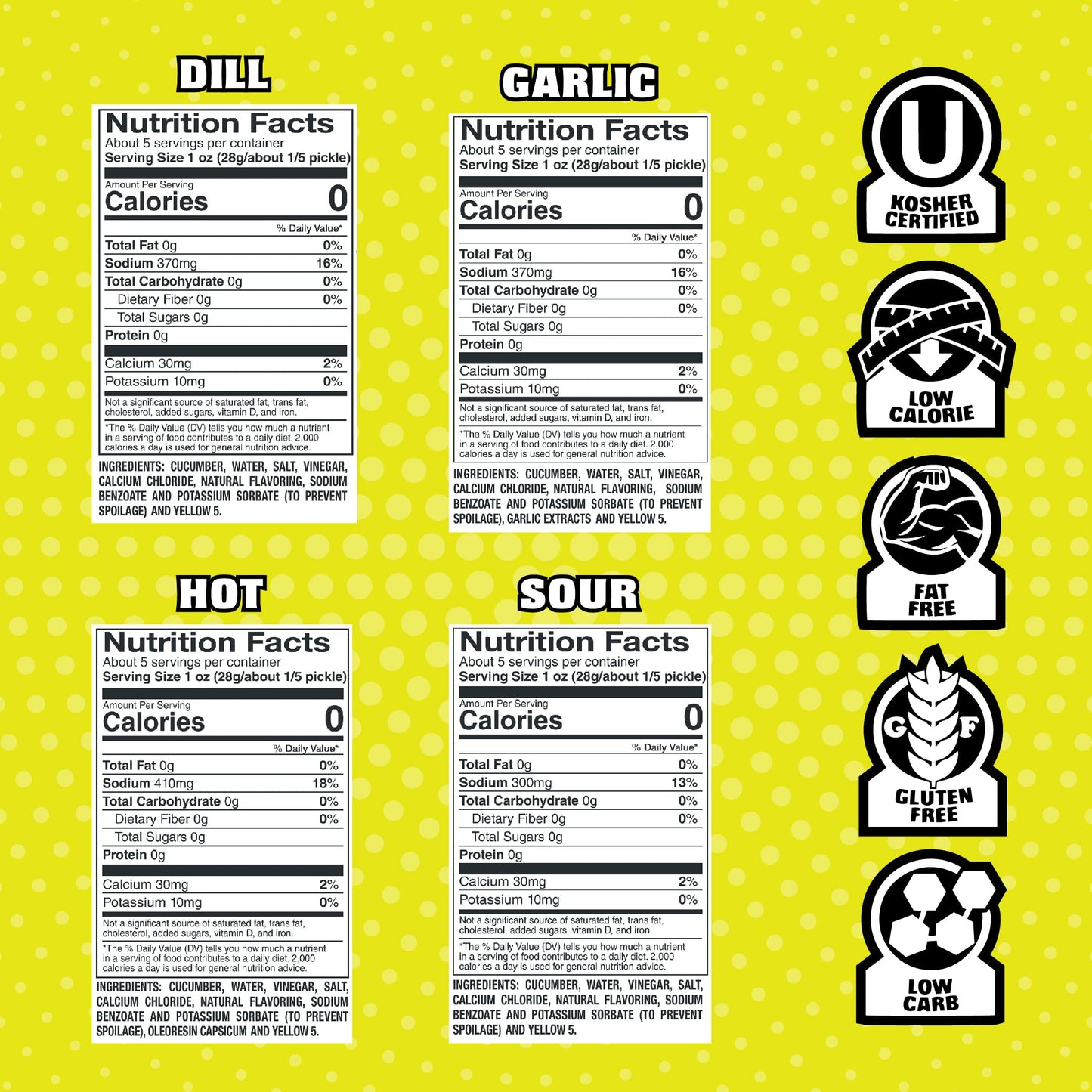 Van Holten's Pickles - Variety Pickle-In-A-Pouch Sampler - 8 Pack