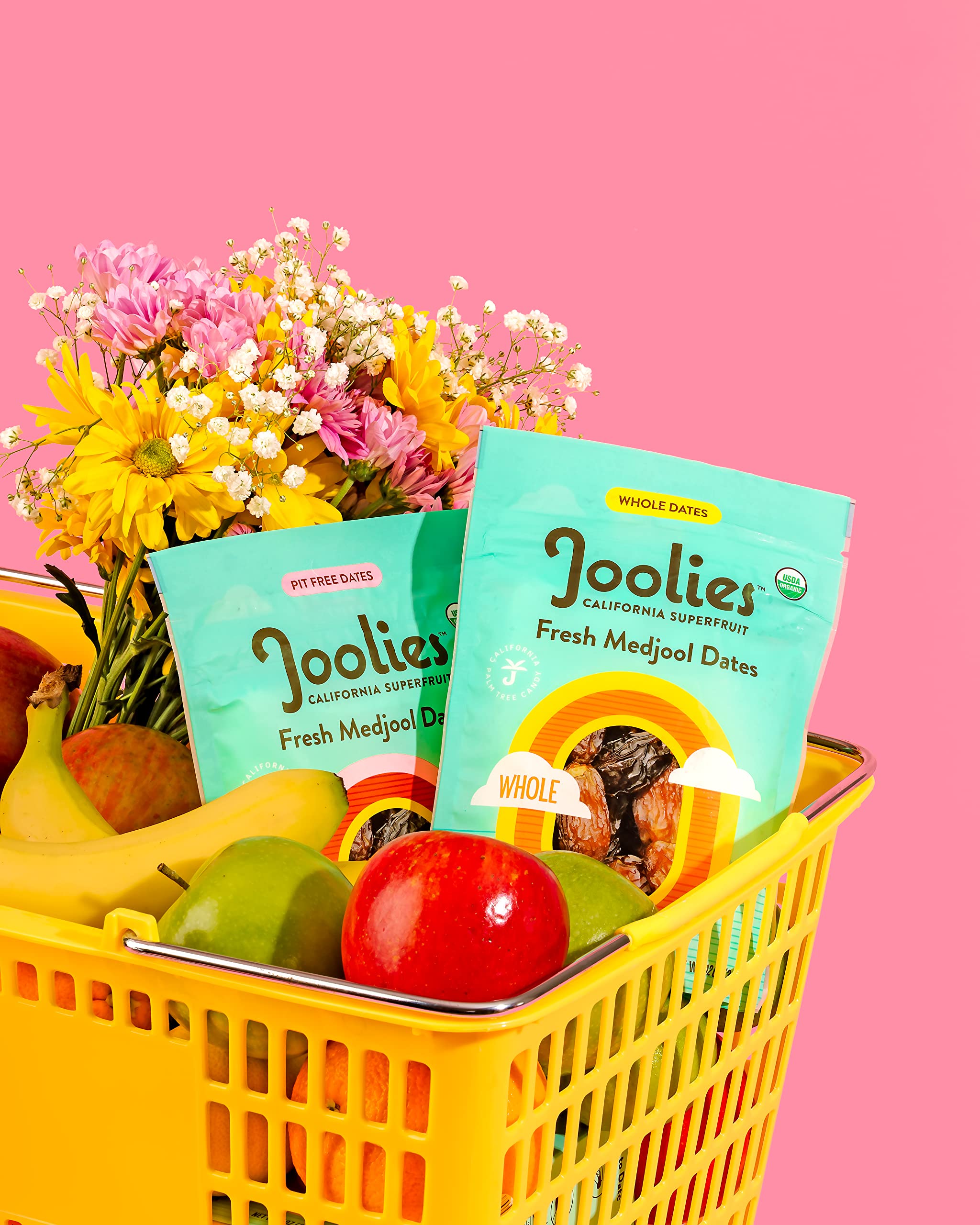 Joolies Organic Whole Medjool Dates | 12 Ounce Pouch | Fresh California Grown Fruit | Vegan, Gluten-Free, Paleo, No Sugar Added | Great Source
