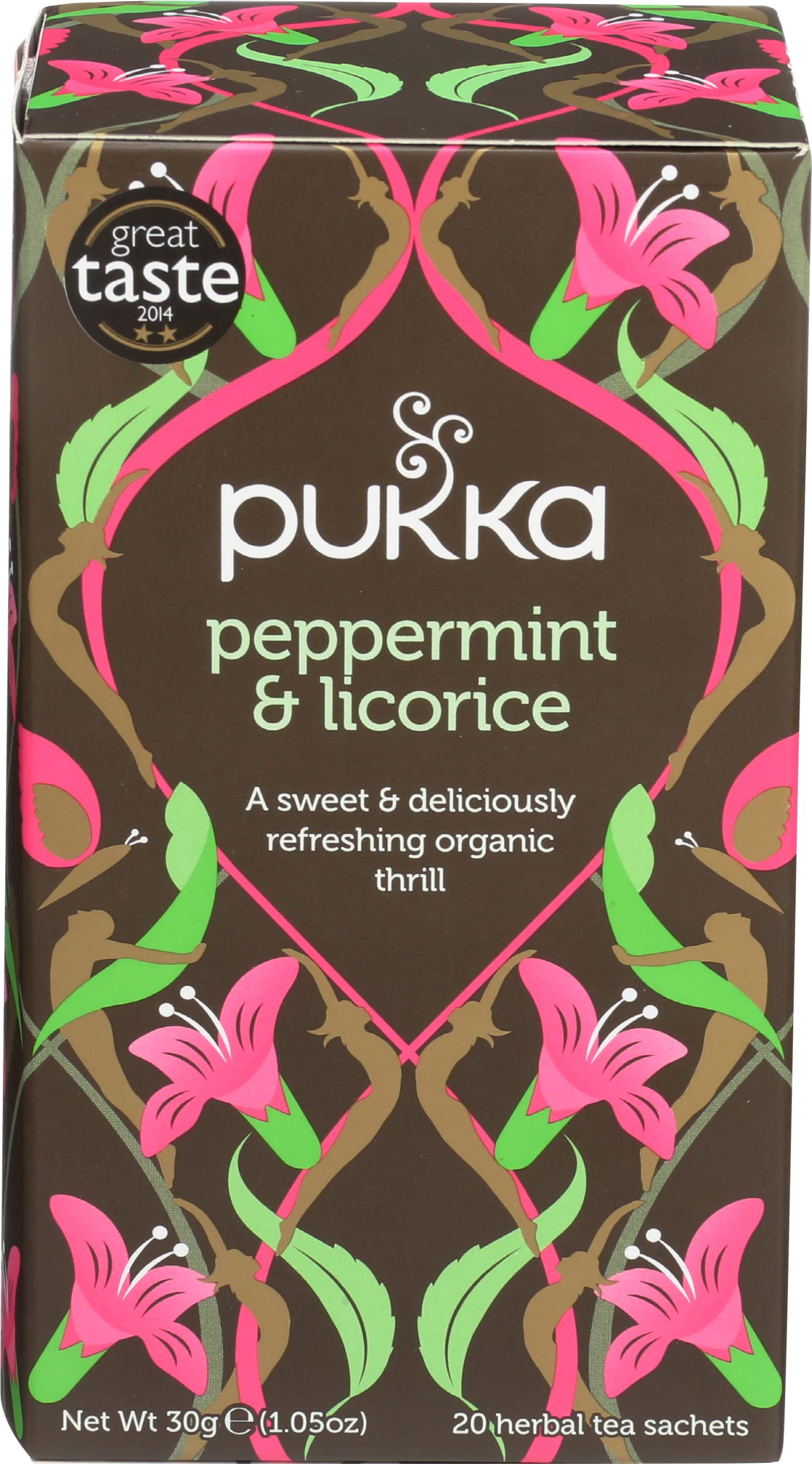 Pukka Organic Herbal Tea Peppermint & Licorice 20 Tea Bags