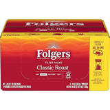 Folgers Classic Roast Medium Roast Ground Coffee, 40-1.4 Ounce Filter Packs