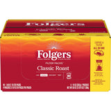 Folgers Classic Roast Medium Roast Ground Coffee, 40-1.4 Ounce Filter Packs