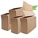 1250ct Brown Organic Unbleached Z-Fold Paper Towels | 100% Post-Consumer Waste, Sustainable Multifold Towels Bulk | Commercial Tri-Fold Recycled Paper