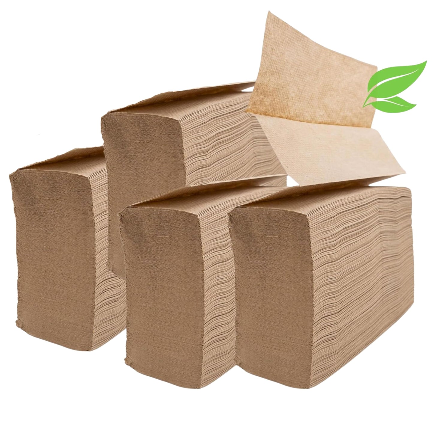1250ct Brown Organic Unbleached Z-Fold Paper Towels | 100% Post-Consumer Waste, Sustainable Multifold Towels Bulk | Commercial Tri-Fold Recycled Paper
