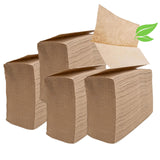 1250ct Brown Organic Unbleached Z-Fold Paper Towels | 100% Post-Consumer Waste, Sustainable Multifold Towels Bulk | Commercial Tri-Fold Recycled Paper