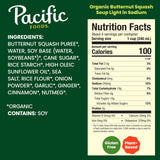 Pacific Foods Light in Sodium Organic Butternut Squash Soup, 32 oz Carton
