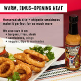TorchBearer Sauces Headless Horseradish Ghost Pepper Hot Sauce 5oz, Heat level 6 - Featured on Hot Ones - All Natural, Extract-Free, Made in USA