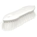 Carlisle 4549402 Spectrum Pointed End Scrub Brush, Polyester Bristles, 8" Length x 1-1/2" Width, 1-3/8" Bristle Trim, White