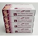 National Paper Trading Disposable Large Vinyl Gloves 400 Count POWDER FREE [VGLPFX4] (400)
