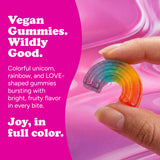 Katjes Vegan Gummy Candy Assortment, 4.9 oz Bags, 4 Flavor Pack - Rainbow Sour Wild Free Cosmic Visions Chewy Gummies - Gelatin-Free, Plant Based